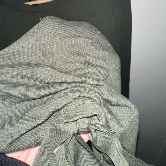 Anne Taylor Olive Green Long Sleeve Womens Shirt - Picture 5 of 5